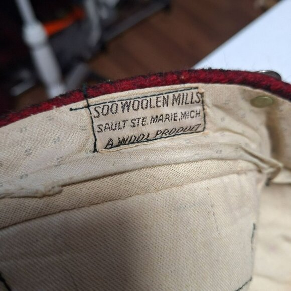 Soo Woolen Mills Pants Red Plaid Hunting Yooper Michigan Mens - Picture 4 of 12